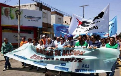 Marcha contra el ajuste también en La Pampa