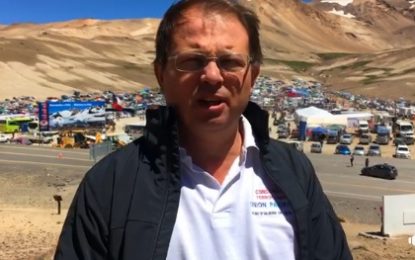 El diputado provincial Facundo Sola, presente en el 57 Encuentro de Hermandad Argentino Chileno del Paso Pehuenche