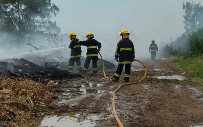 Molestia por constantes incendios en el predio del ex basurero a cielo abierto de Realicó