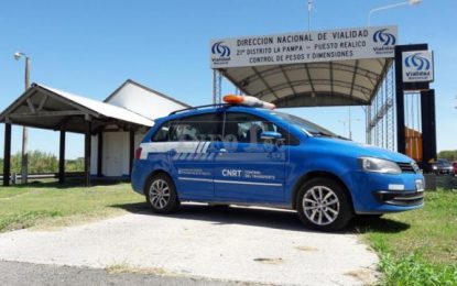 La CNRT labró varias actas en el Puesto Caminero de Realicó