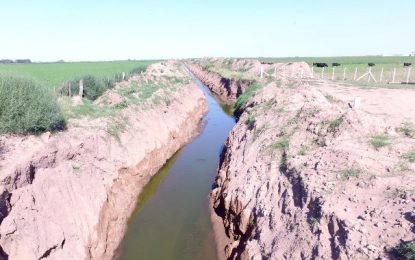 Continúa avanzando la construcción de un canal de 50 km desde Realicó al río V