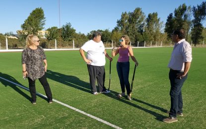 La presidenta de la Asociación Pampeana de Hockey visitó Realicó