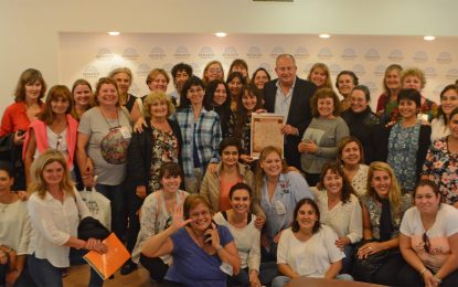 Entre ellas, las de la Biblioteca de Realicó: el senador Marino recibió a bibliotecarias pampeanas