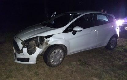 En cercanías de Quetrequén: dos automóviles chocaron a un vacuno