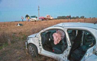 Falleció una nena herida en un choque en la ruta 1 cerca de Intendente Alvear