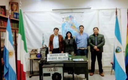 En la Biblioteca: referentes italianos se reunieron en Realicó y Huinca Renancó