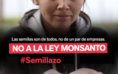 IMPACTO habló con Trabajadores de la Agricultura Familiar por el «Semillazo» para repudiar la Ley Monsanto-Bayer