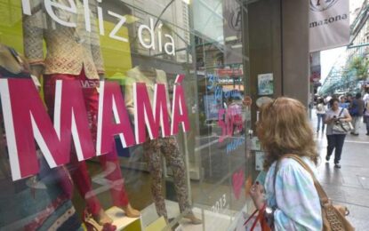 Las ventas por el Día de la Madre cayeron un 13,3%, respecto a la misma fecha del año pasado
