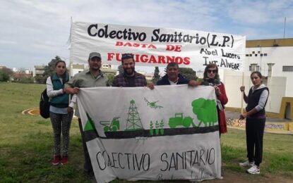 «Dejen de envenenarnos»: el Colectivo Sanitario de La Pampa, con presencia de realiquenses, se manifestó en Santa Rosa contra las fumigaciones con agroquímicos