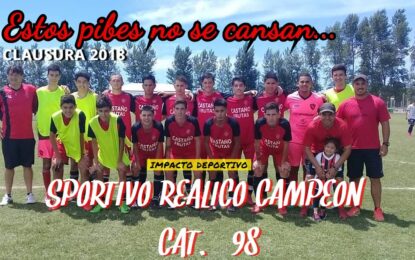 Sportivo Realicó multicampeón con la Reserva: ahora se quedó con el Clausura 2018