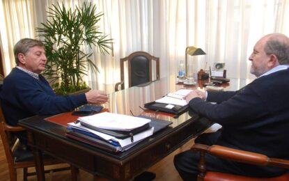 Verna recibió hoy jueves a Sergio Ziliotto: ¿el elegido para ser candidato a gobernador por el PJ?