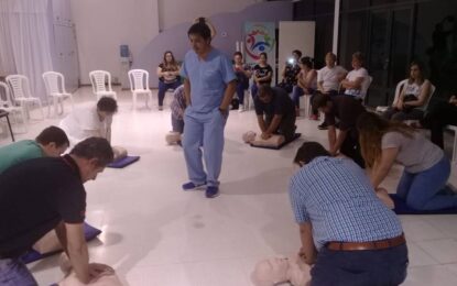 Se realizó una capacitación en reanimación cardiovascular (RCP) en Realicó