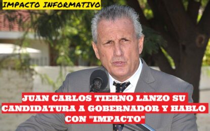 Habló con IMPACTO: el ex ministro de seguridad de la provincia de La Pampa Juan Carlos Tierno será candidato a gobernador