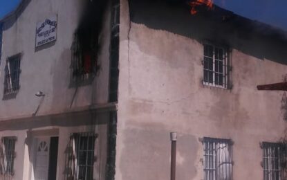 Realicó: se incendió parte del edificio de una Iglesia evangélica en Barrio Norte