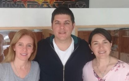 Los candidatos del FREJUPA Realicó, Magalí Vallejos, Griselda Grossi y Alexis González, dialogaron con IMPACTO