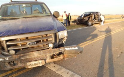 Realicó: fuerte choque entre dos vehículos en la ruta 188