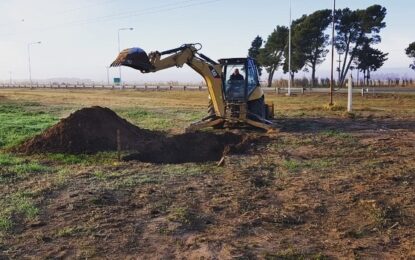 Comenzaron trabajos en el ingreso a la localidad de Maisonnave