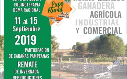 SE VIENE LA 64° EXPOSICIÓN RURAL DE REALICÓ DEL 11 AL 15 DE SEPTIEMBRE.
