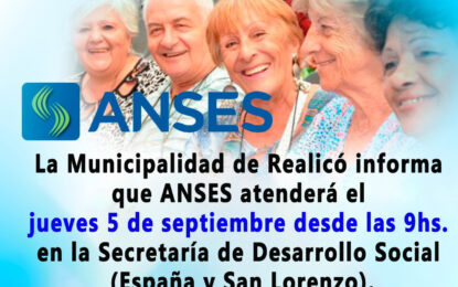 LLEGA ANSES ESTE JUEVES A REALICO