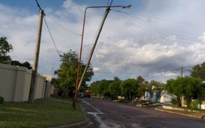 Fuerte viento y lluvia: la tormenta dejó a Ingeniero Luiggi sin luz ni internet