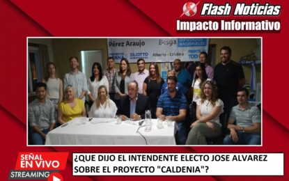 INFORME: ¿Qué dijo el intendente electo José Alvarez sobre «Caldenia»?