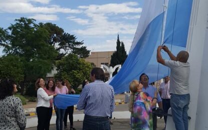 El último acto como intendenta de Roxana Lercari y sus funcionarios esta mañana