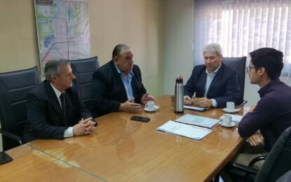 El intendente Alvarez en Santa Rosa: mantuvo una reunió con Lezcano en el IPAV