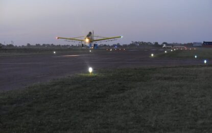 Importante obra: inauguran el balizamiento nocturno del Aeródromo Municipal realiquense