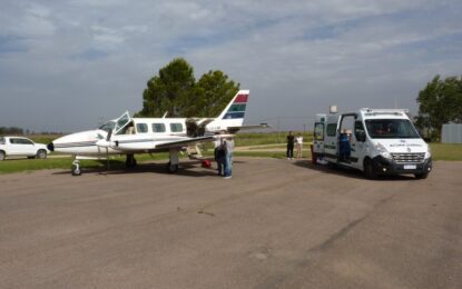 Fue trasladada en avión ambulancia: joven accidentada ya se encuentra internada en Buenos Aires