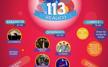 Realicó festeja sus 113 años de vida este fin de semana con importantes eventos