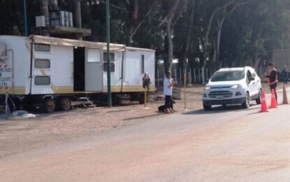 Coronavirus: Se instaló el puesto sanitario en Huinca para quienes viajen desde Realicó