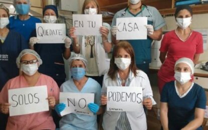 La contracara de la marcha anticuarentena: Masivos aplausos para los “héroes” de la salud en todo el país