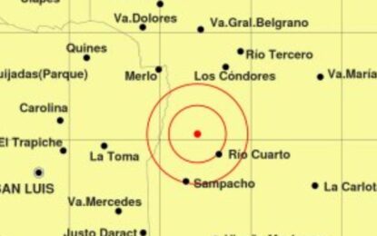 TEMBLOR EN RÍO CUARTO