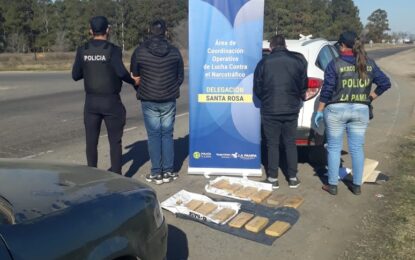 La Pampa: detenciones y secuestro de 10 kilos de marihuana