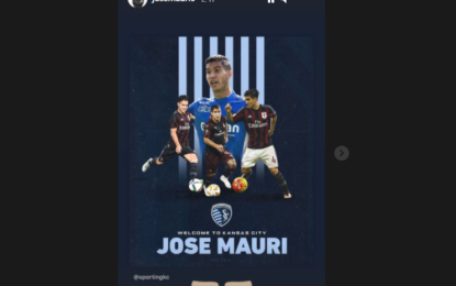 José Mauri fue presentado como refuerzo en Kansas City, Estados Unidos