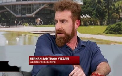 Hernán Santiago Vizzari es «El Explorador de Cementerios» y habló con IMPACTO: historias atrapantes y situaciones paranormales