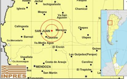 Un sismo de 5,2 grados sacudió la ciudad de San Juan