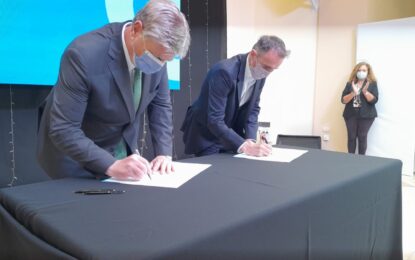 El gobernador Ziliotto y ministro nacional Katopodis firmaron convenios por $34 mil millones
