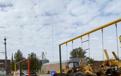 La Municipalidad de Realicó está renovando el Parque Enanitos Verdes de Barrio Norte