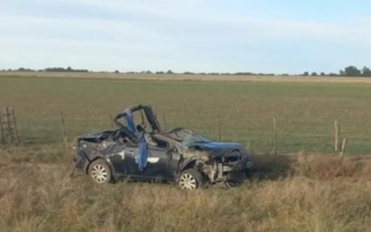 Un muerto en un vuelco sobre la ruta nacional 35