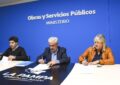 Realicó: firman convenio para el revestimiento del canal pluvial del Barrio Caldenia