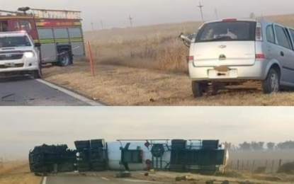 Accidente fatal en ruta 35 cerca de Vicuña Mackenna