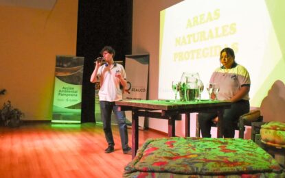 Alumnos y alumnas del Colegio Witralén de Realicó presentaron importante proyecto de intervención de la Reserva Natural Urbana