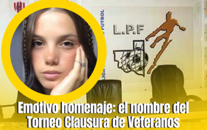 Emotivo homenaje: el nombre del Torneo Clausura de Veteranos pampeano, será «Lourdes Villegas»