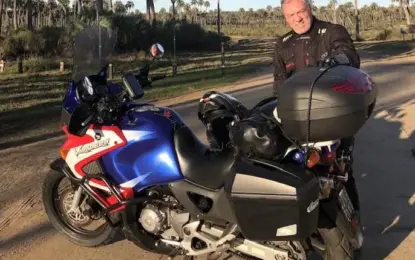Martín Borthiry, extraviado tras salir en una travesía en moto