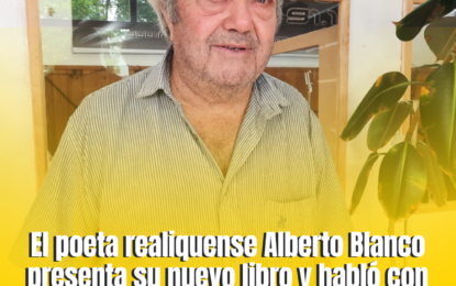 El poeta realiquense Alberto Blanco presenta su nuevo libro y habló con IMPACTO