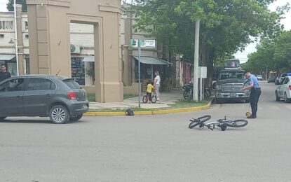 Una mujer internada en Realicó tras un choque entre un automóvil y una bicicleta
