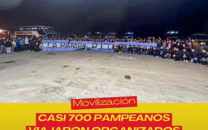 Casi 700 pampeanos viajaron organizados para acompañar a Cristina
