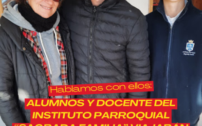 Alumnos y docente del Instituto Parroquial “Sagrada Familia” viajarán a Entre Ríos