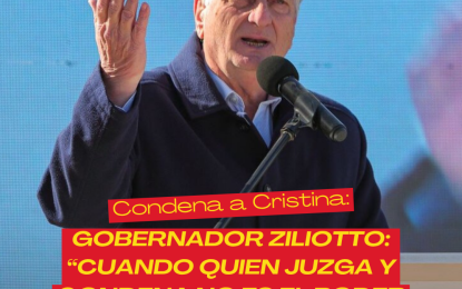 El gobernador de La Pampa se pronunció sobre la condena a Cristina Fernández de Kirchner: “Cuando quien juzga y condena no es el Poder Judicial”